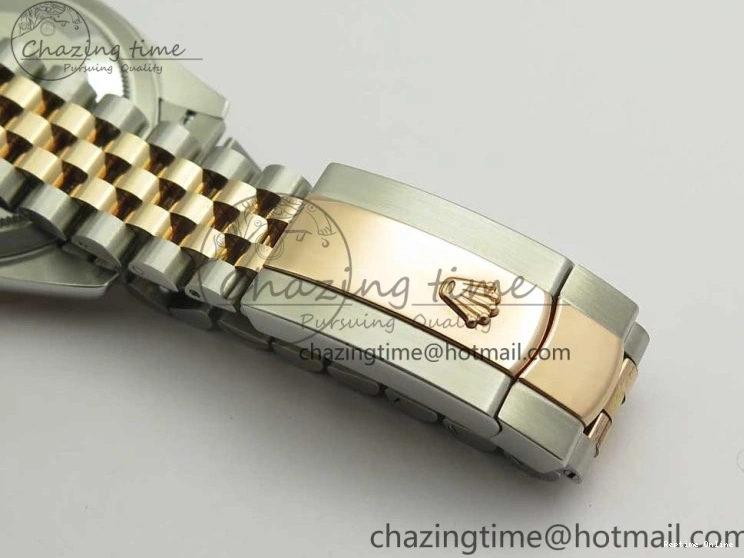 0506 EasyMatch DateJust 36mm 904 SS RG Wrapped 116231 GMF Black Dial on SS RG Wrapped Jubilee Bracelet A 3275